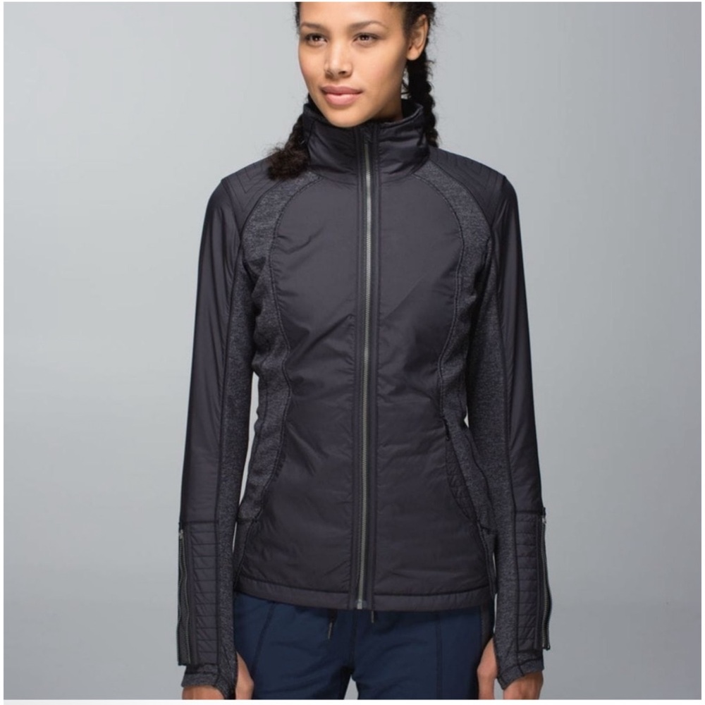 Lululemon Rebel Runner Jacket Black / Wee Stripe Black Heathered Black